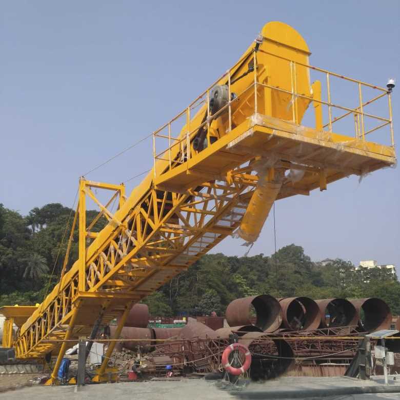 Belt Conveyor For Bridge Loading At Jetty
